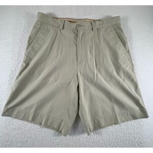 Tommy Bahama Shorts Mens 32x9 Beige Cream Tencel Cotton Chino Golf Stretch